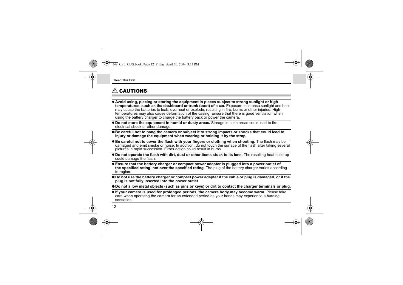 Canon A85 User Manual | Page 14 / 162