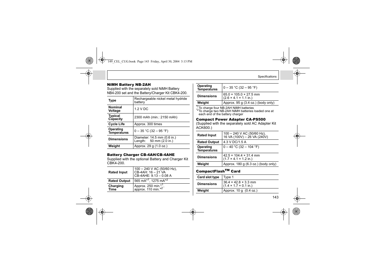 Canon A85 User Manual | Page 145 / 162