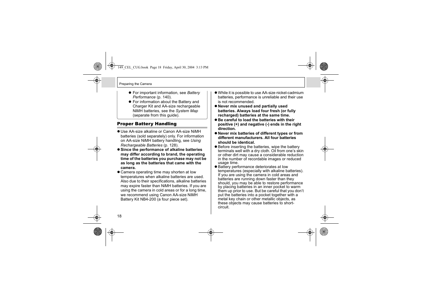 Canon A85 User Manual | Page 20 / 162