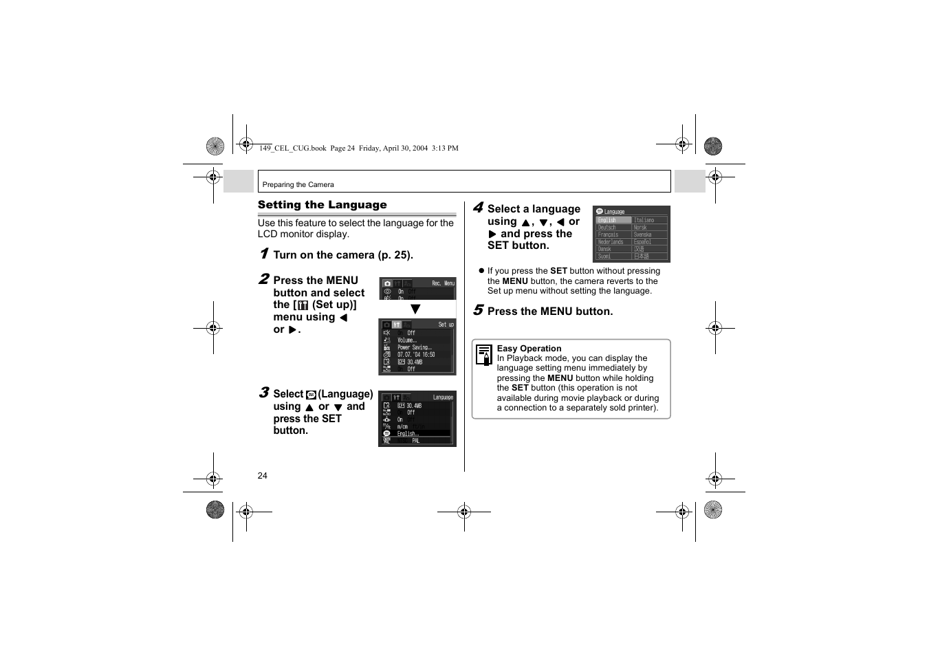 Canon A85 User Manual | Page 26 / 162