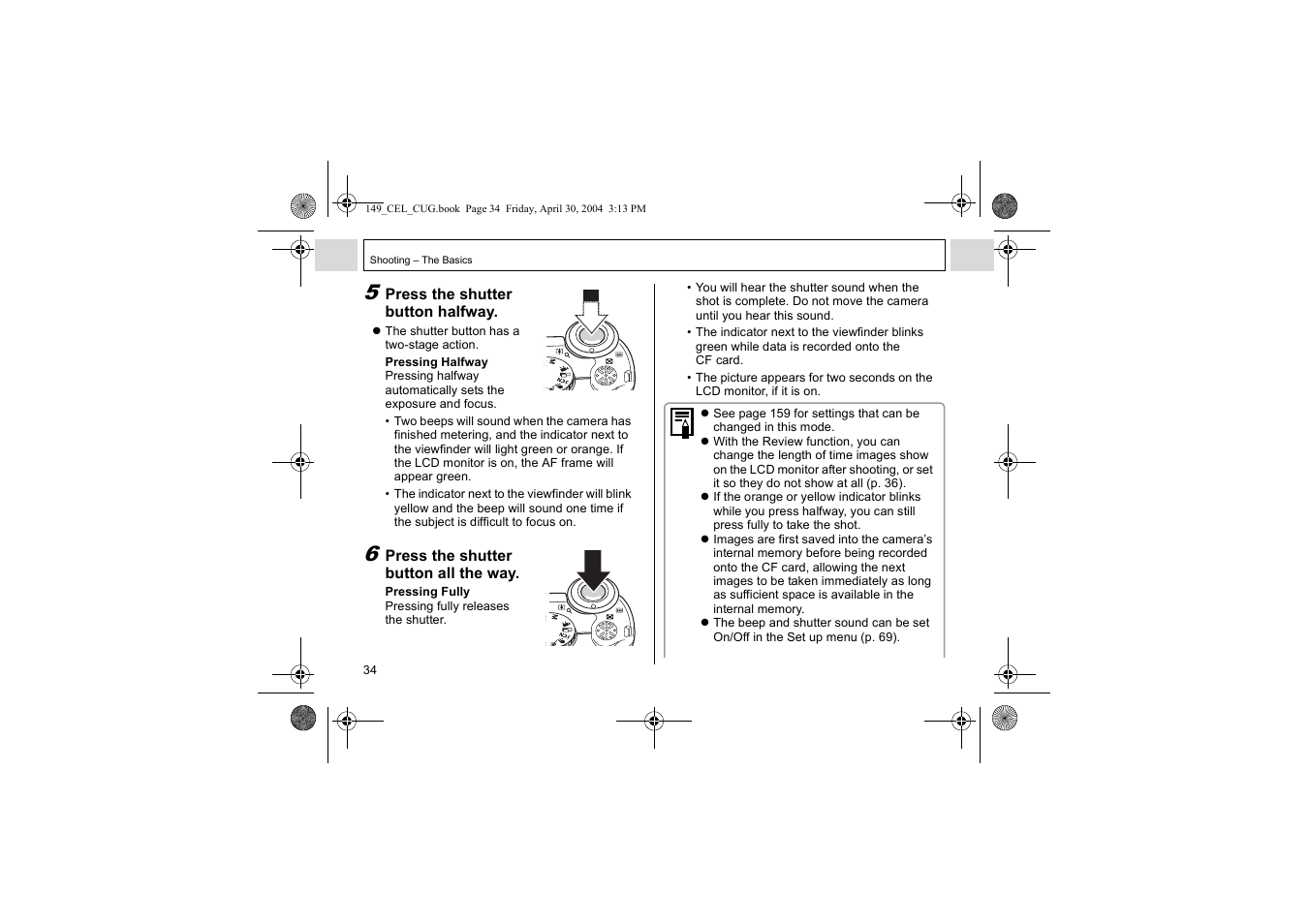 Canon A85 User Manual | Page 36 / 162
