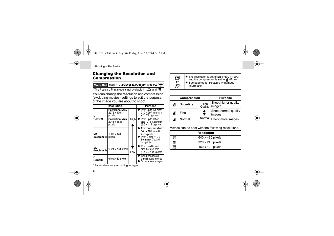 Canon A85 User Manual | Page 42 / 162