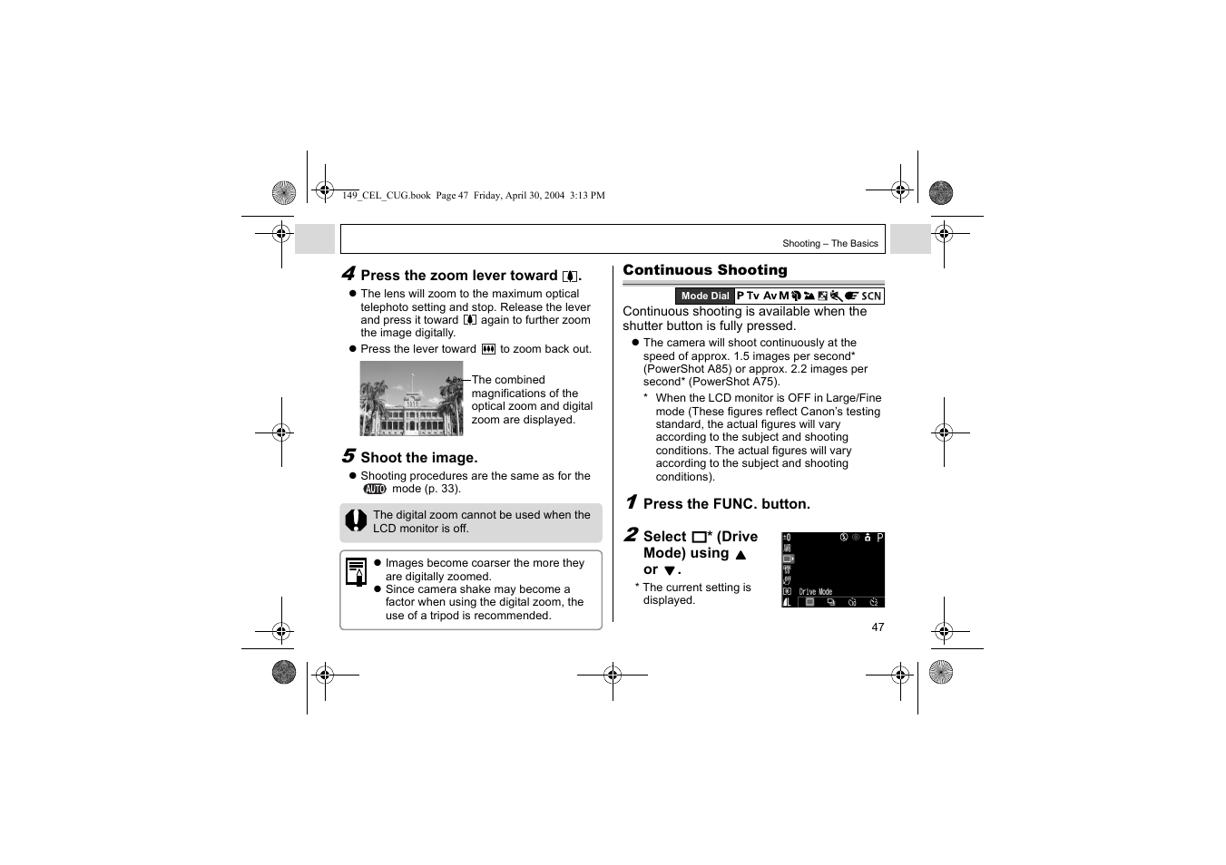 Canon A85 User Manual | Page 49 / 162