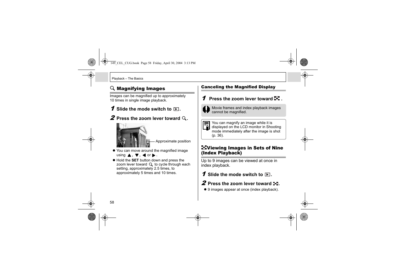 Canon A85 User Manual | Page 60 / 162