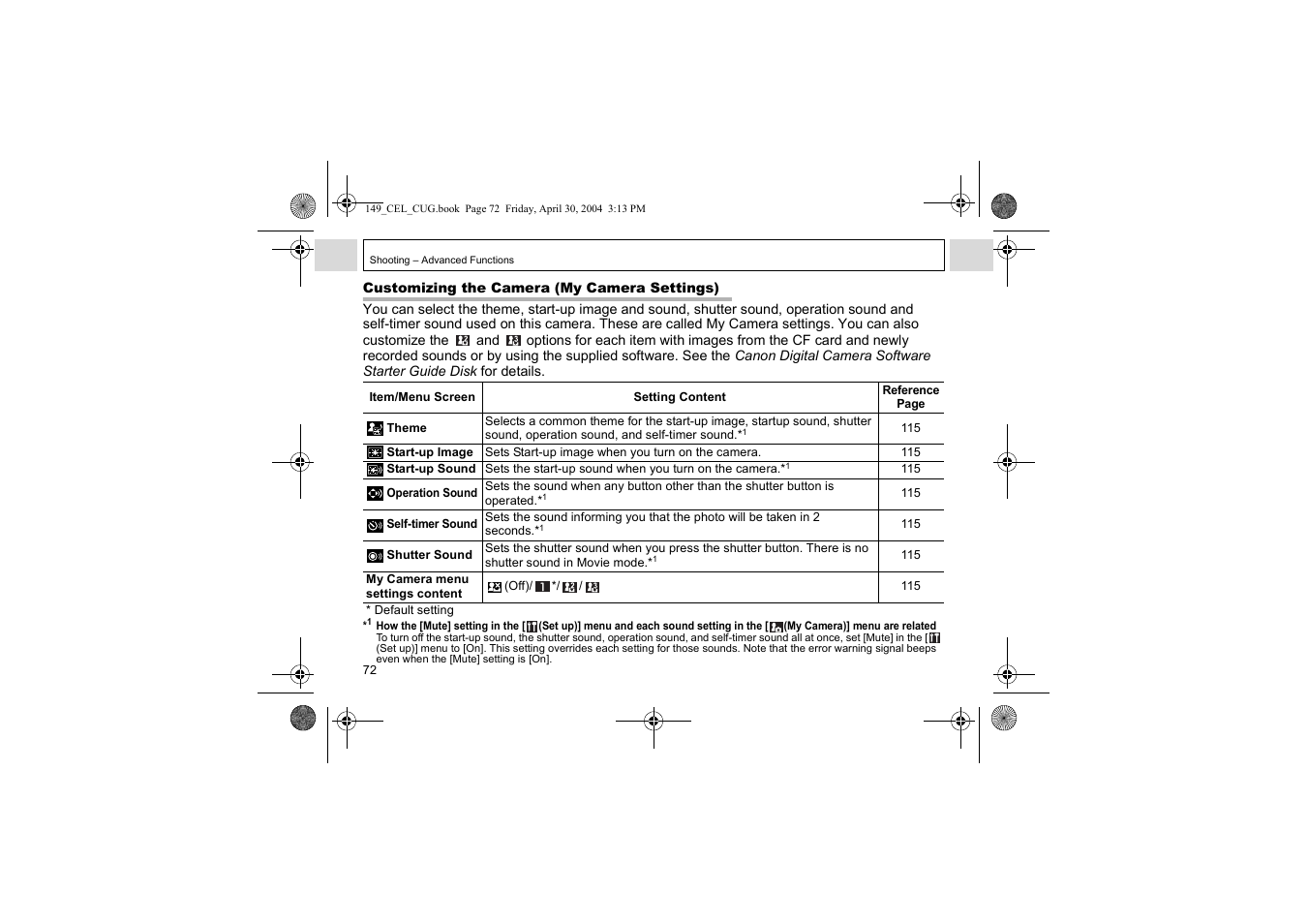 Canon A85 User Manual | Page 74 / 162