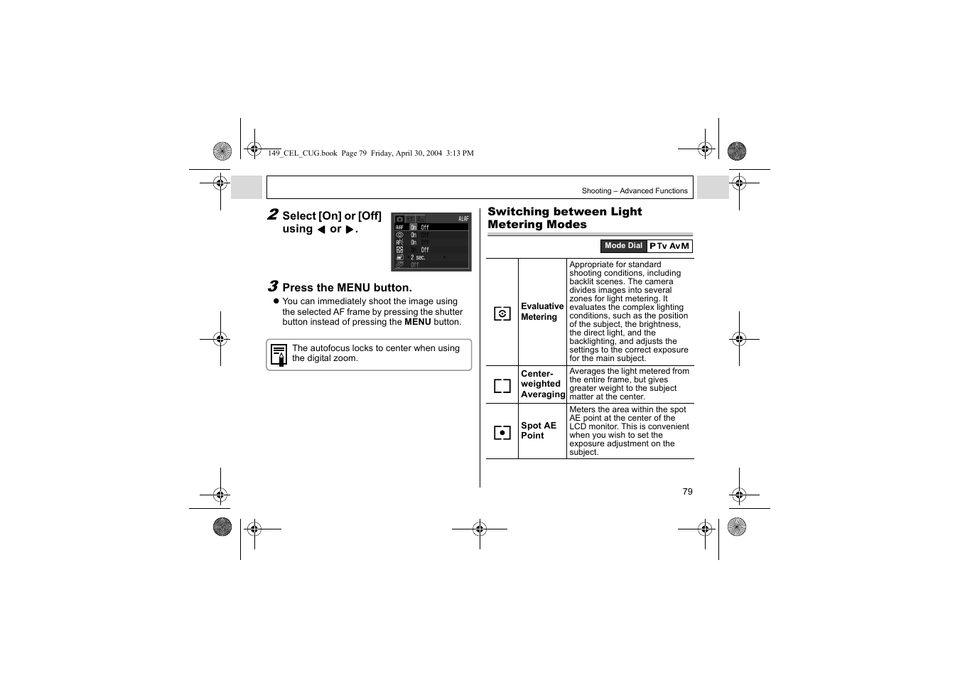 Canon A85 User Manual | Page 81 / 162