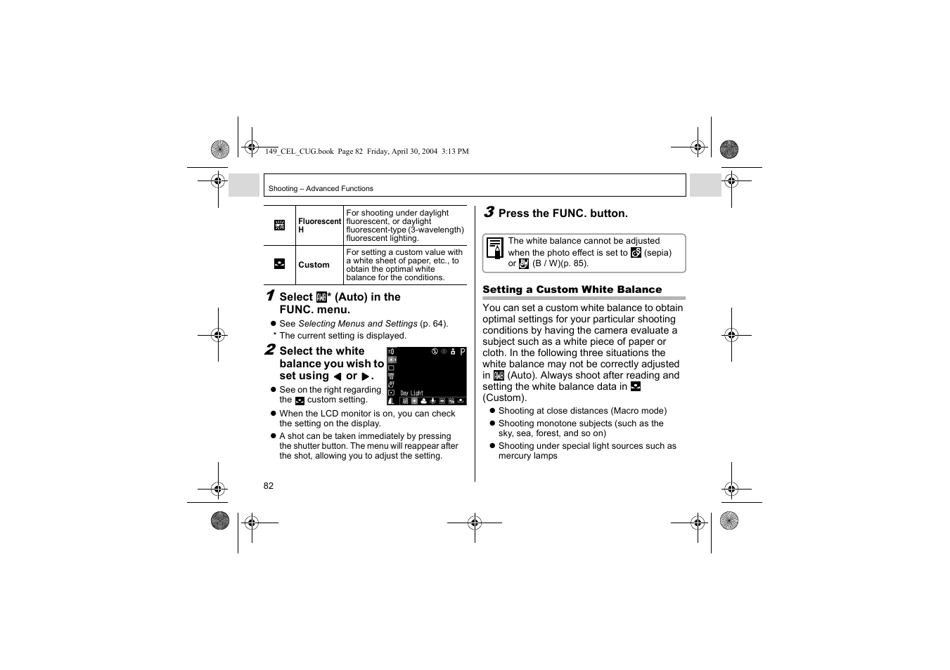 Canon A85 User Manual | Page 84 / 162