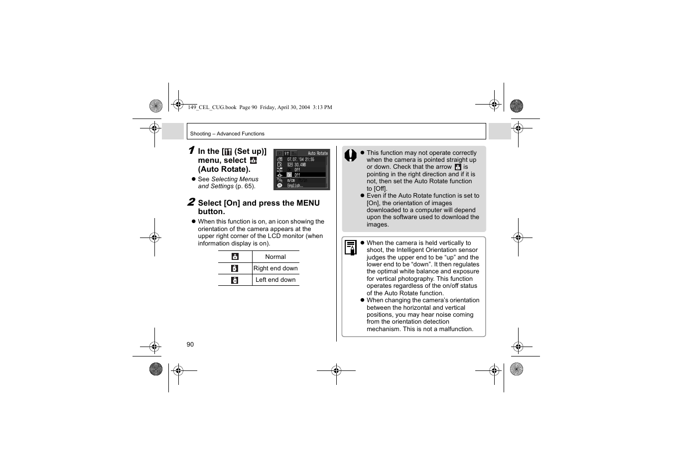 Canon A85 User Manual | Page 92 / 162