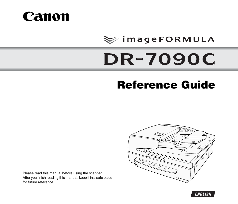 Canon DR-7090C User Manual | 77 pages