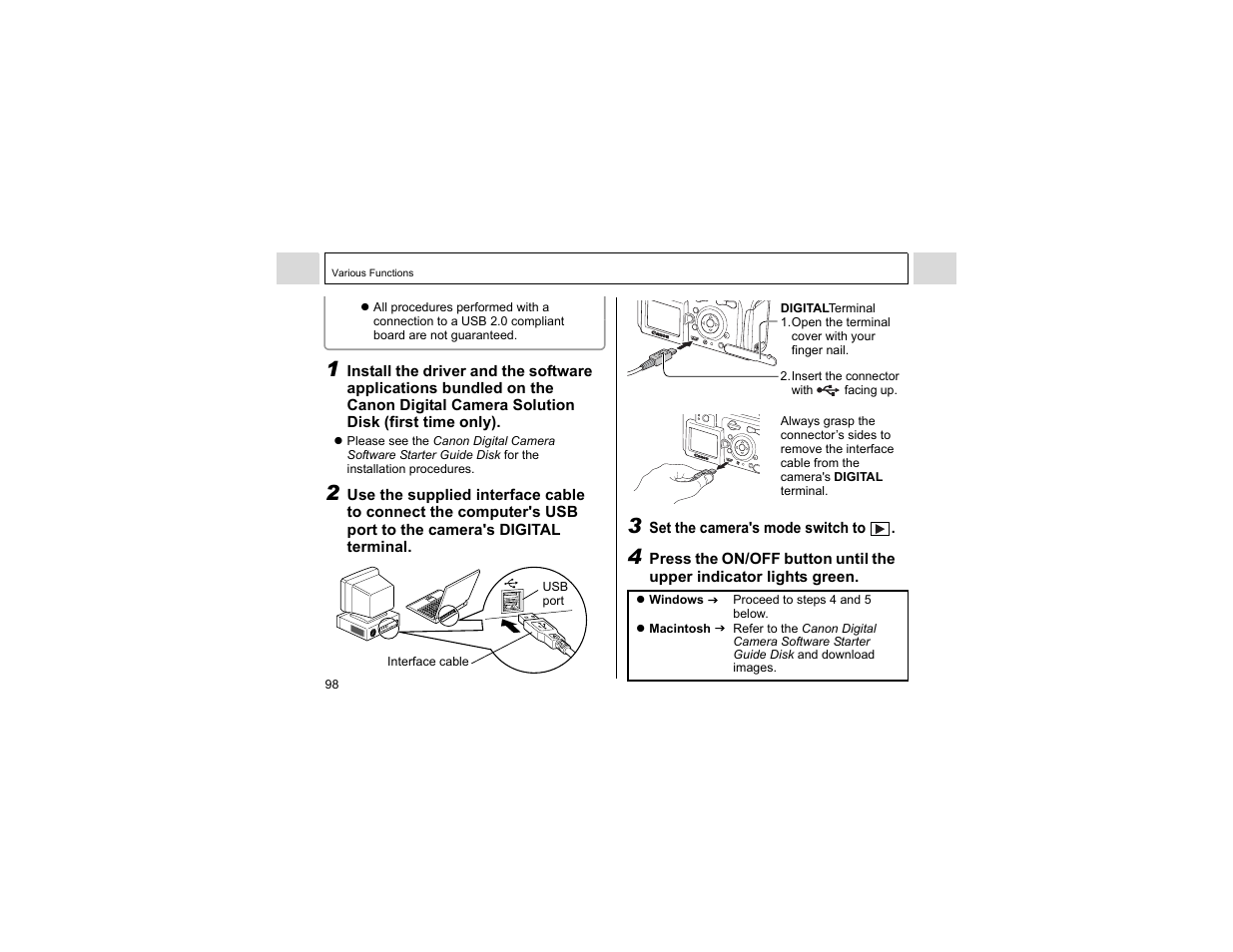 Canon A400 User Manual | Page 100 / 148