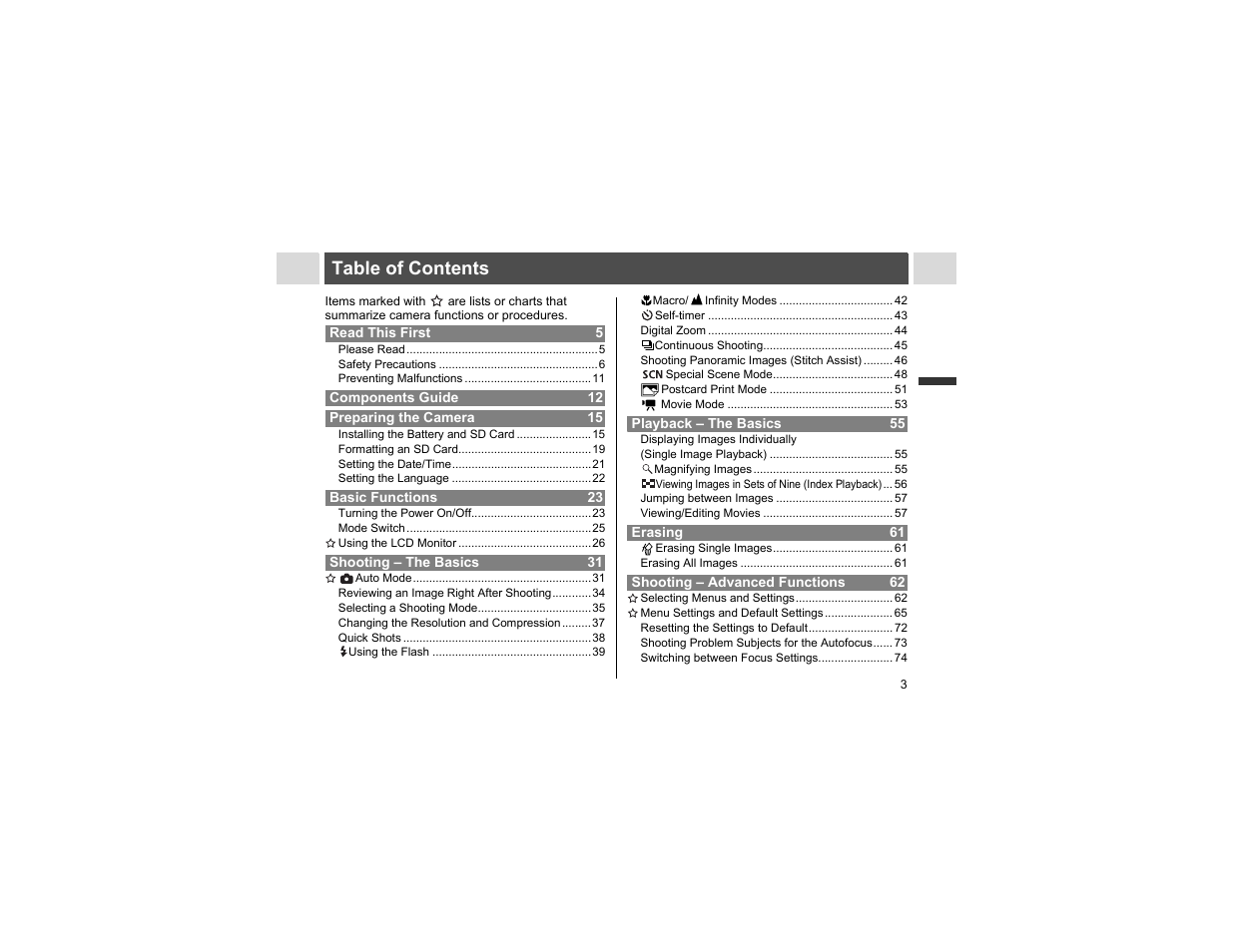 Canon A400 User Manual | Page 5 / 148