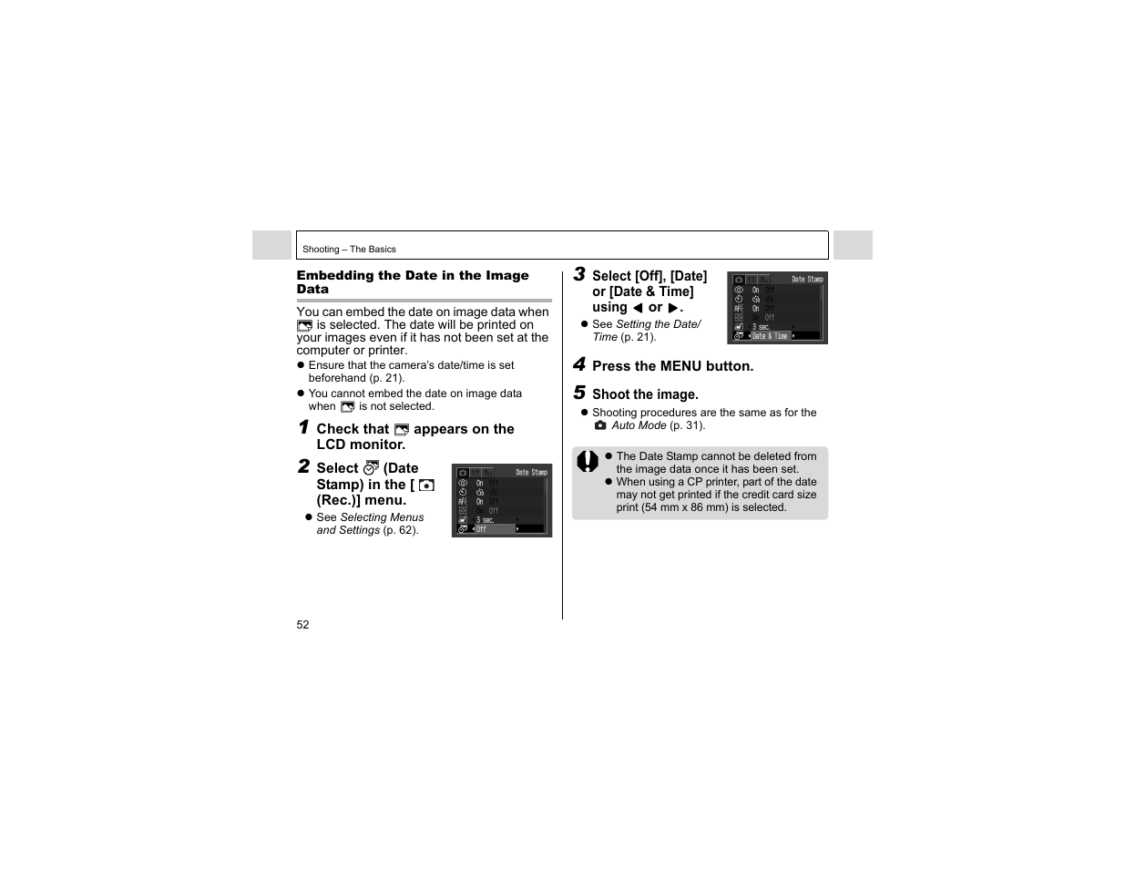 Canon A400 User Manual | Page 54 / 148
