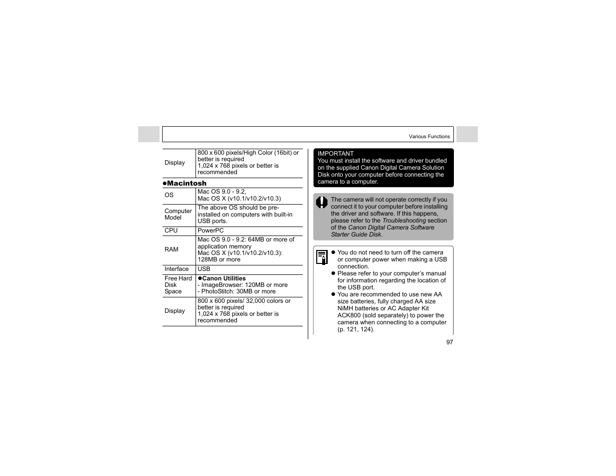 Canon A400 User Manual | Page 99 / 148