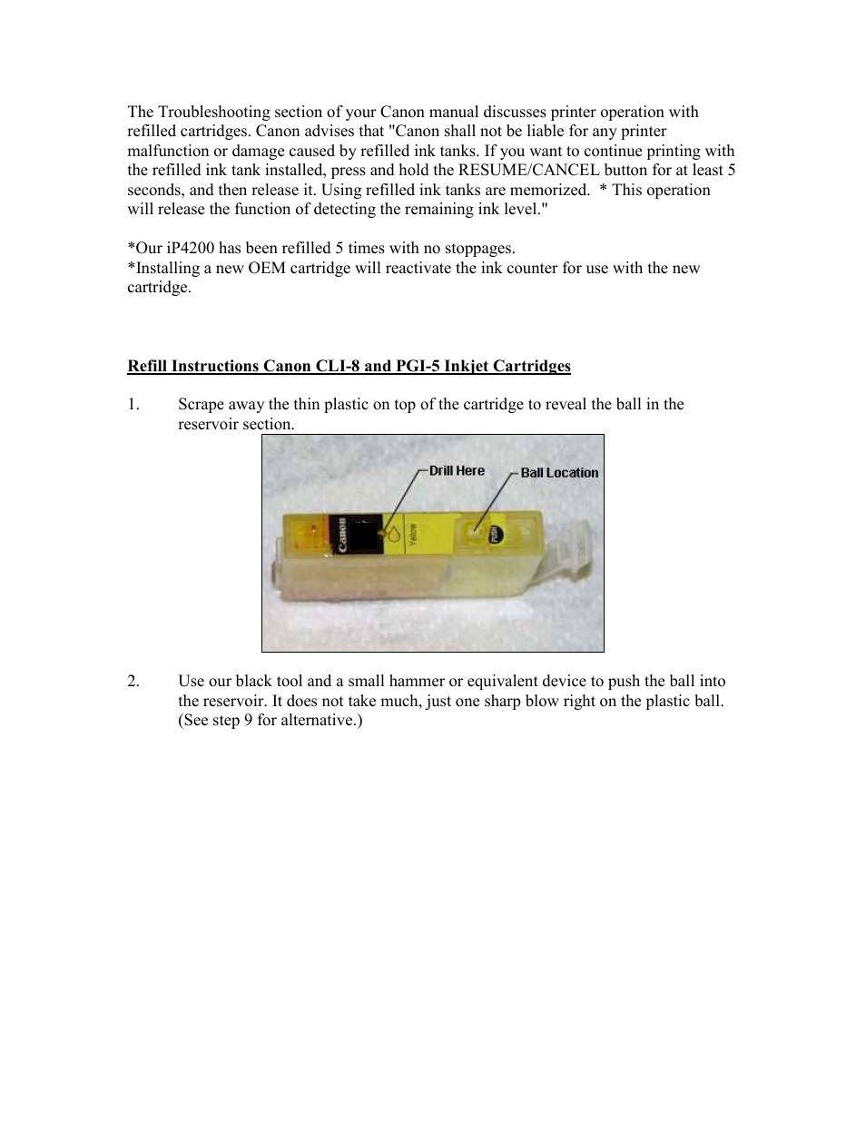 Canon CLI-8 User Manual | Page 2 / 4