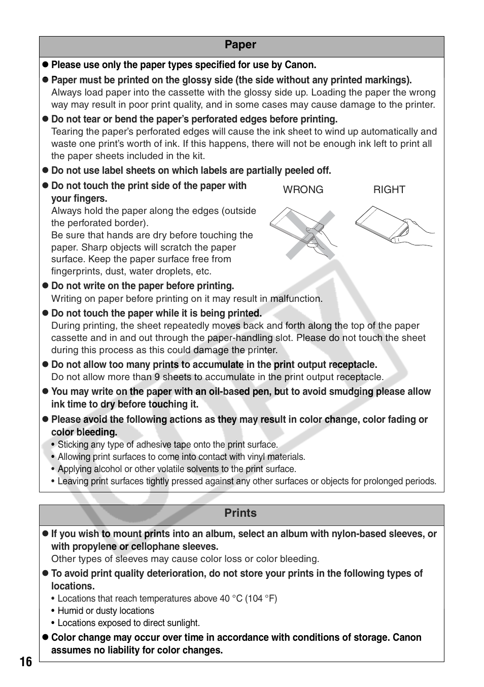 Canon CP710 User Manual | Page 18 / 69