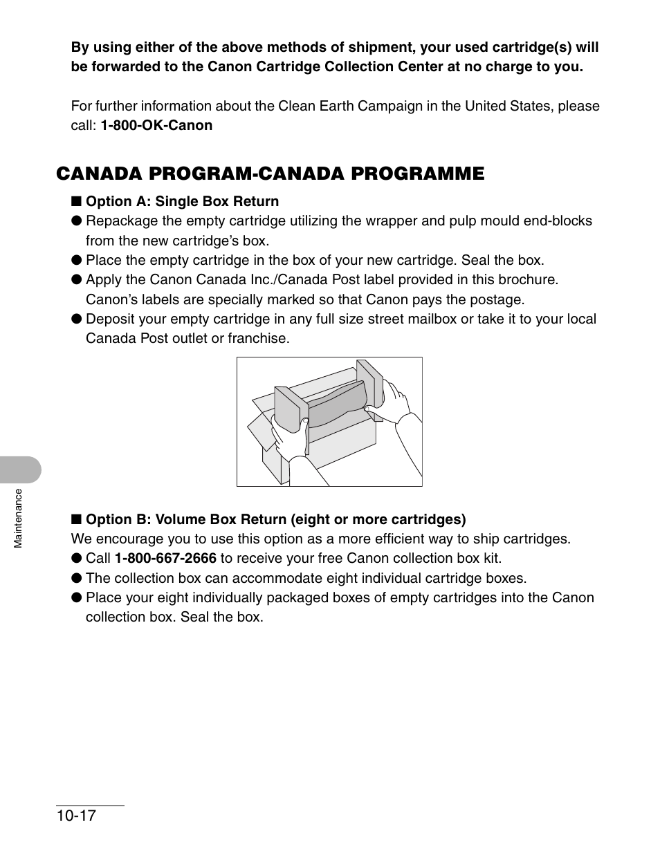 Canada program-canada programme, Canada program-canada programme -17 | Canon IMAGECLASS MF4150 User Manual | Page 124 / 175