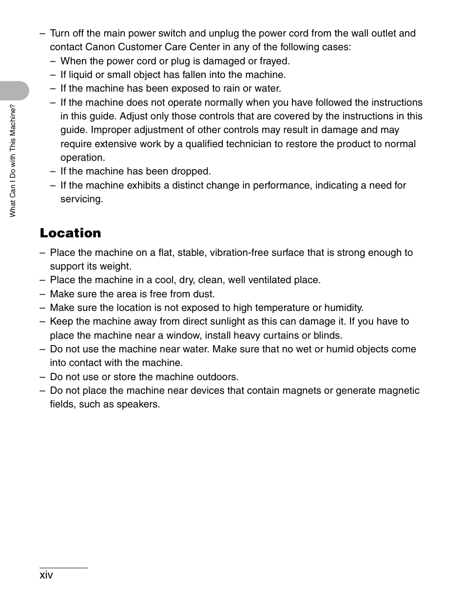 Location | Canon IMAGECLASS MF4150 User Manual | Page 15 / 175