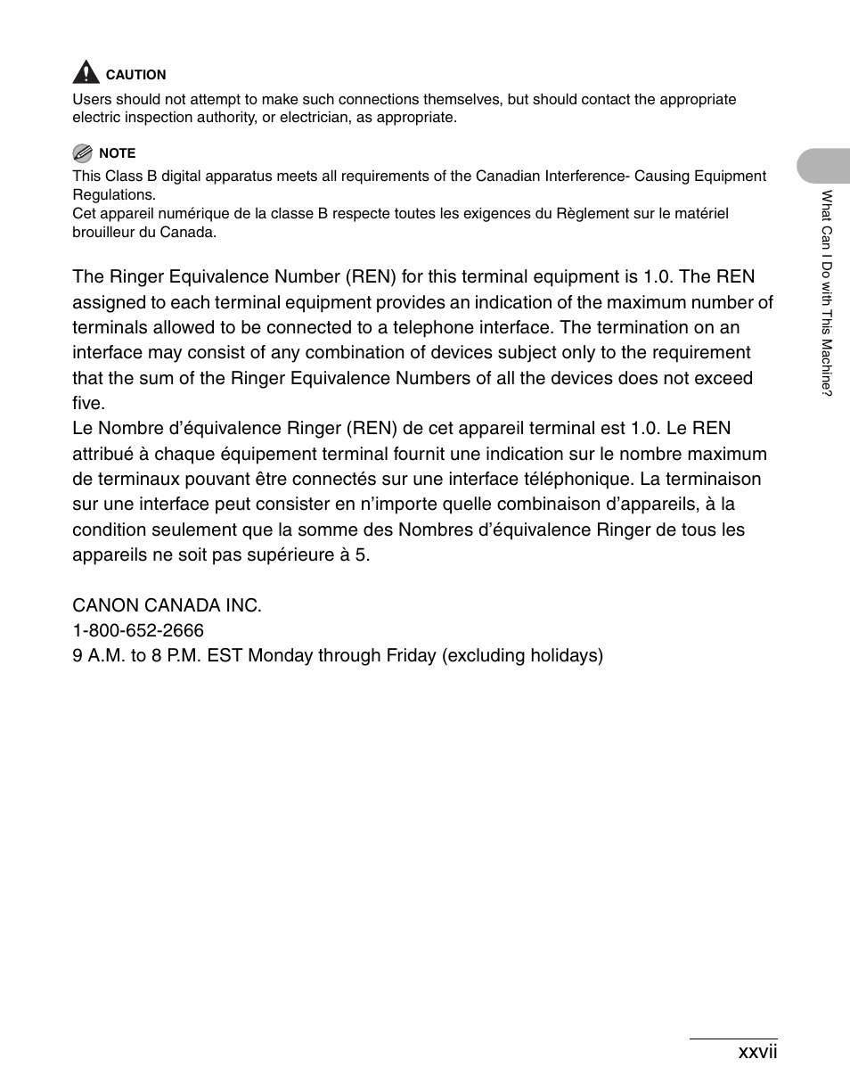 Xxvii | Canon IMAGECLASS MF4150 User Manual | Page 28 / 175
