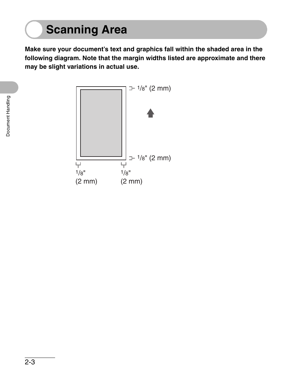 Scanning area, Scanning area -3 | Canon IMAGECLASS MF4150 User Manual | Page 46 / 175