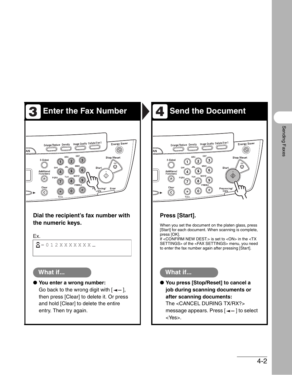 Enter the fax number send the document | Canon IMAGECLASS MF4150 User Manual | Page 61 / 175