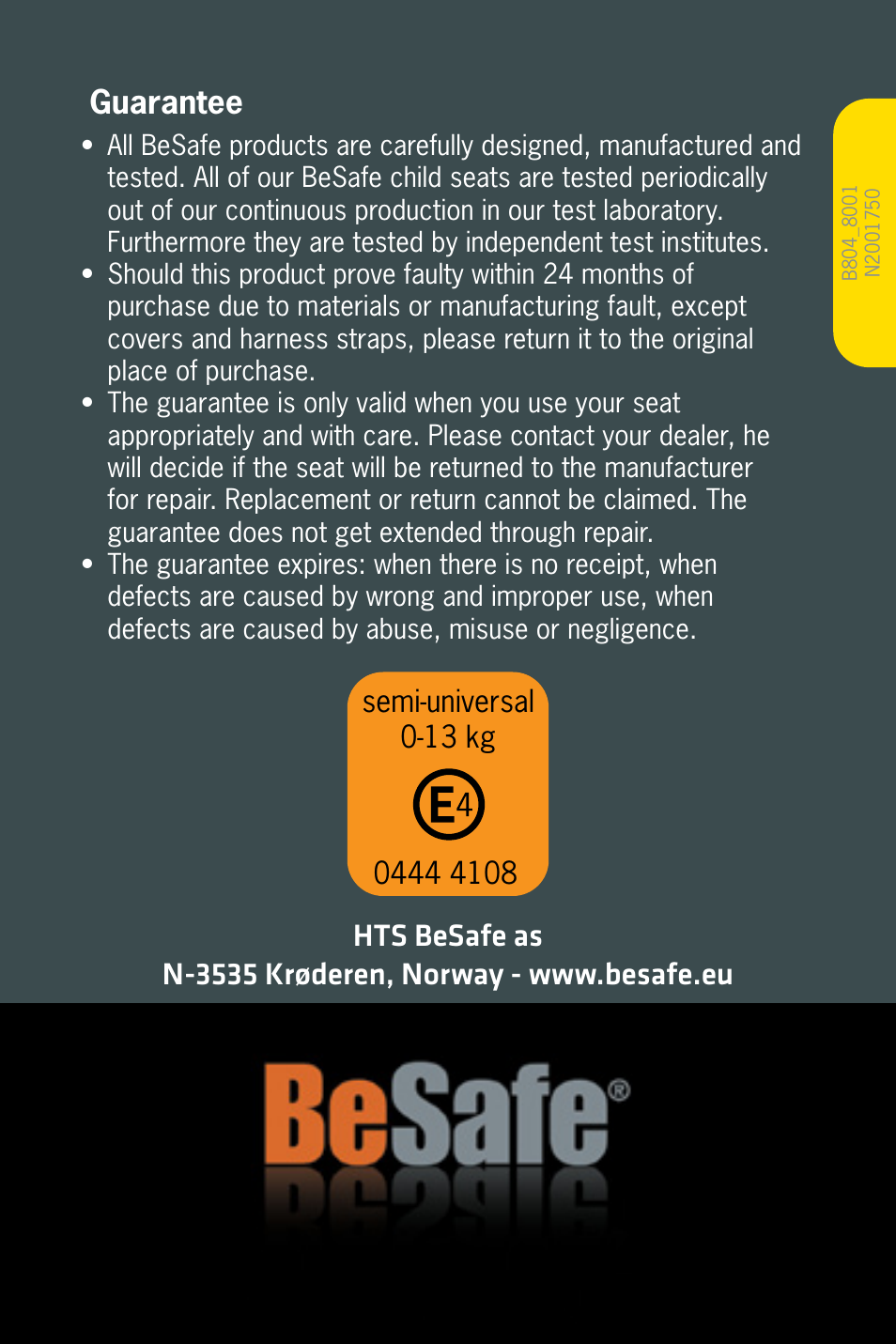 Besafe iZi Go ISOfix User Manual | Page 9 / 9