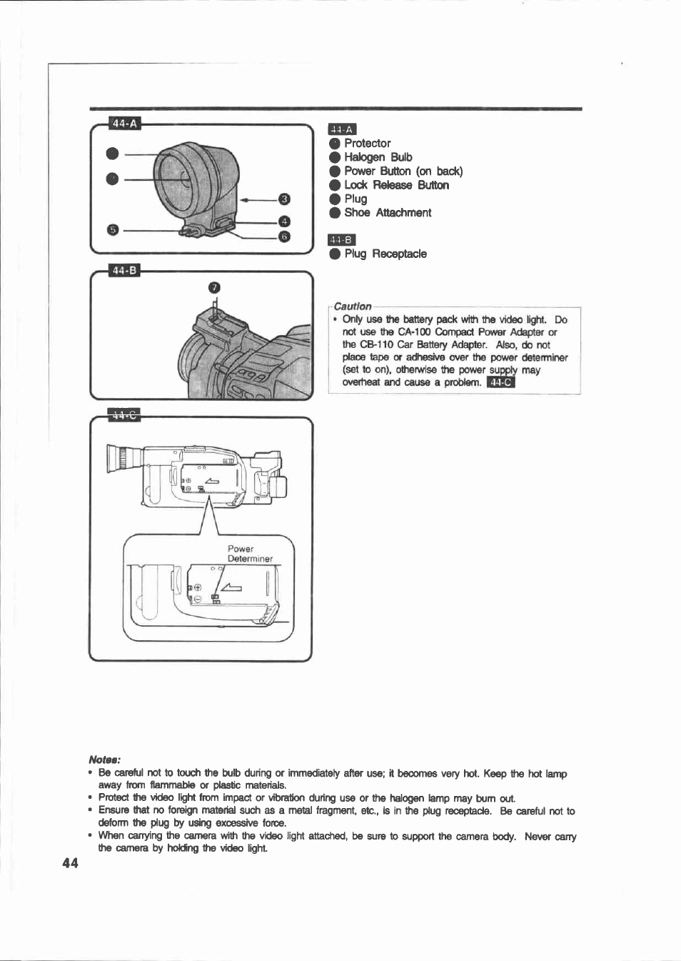 Canon E 200 User Manual | Page 44 / 84