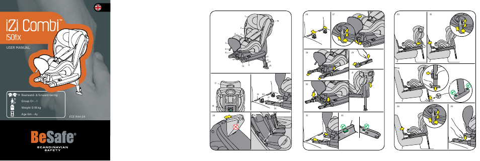 Besafe iZi Combi X4 ISOfix User Manual | 9 pages