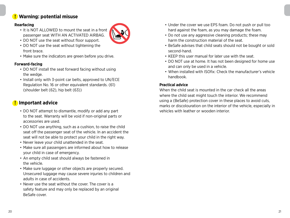 Besafe iZi Combi X4 ISOfix User Manual | Page 7 / 9