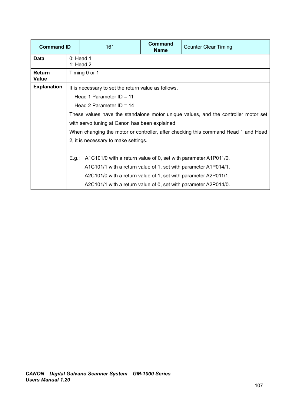 Canon GM-1000 User Manual | Page 107 / 140