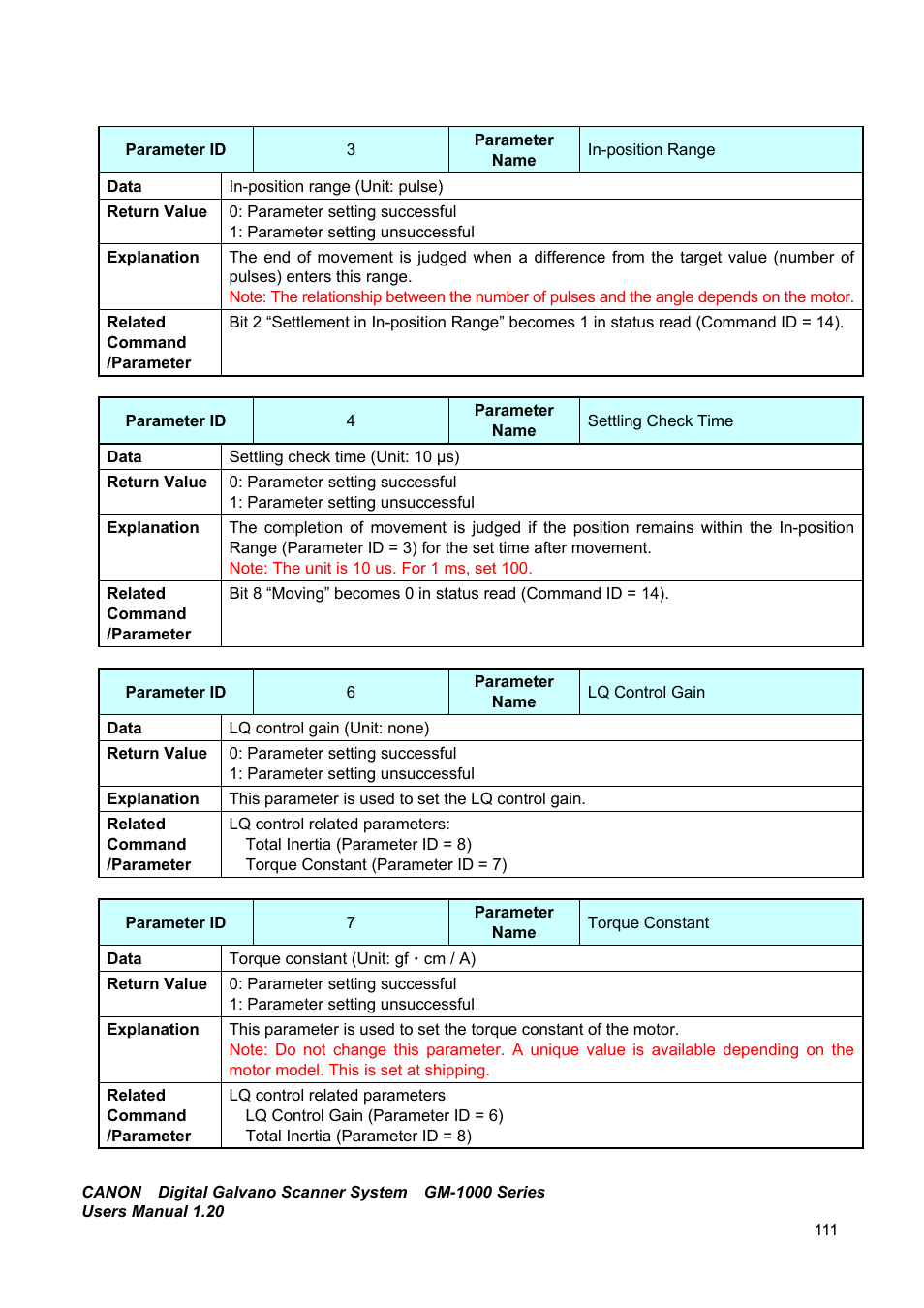 Canon GM-1000 User Manual | Page 111 / 140