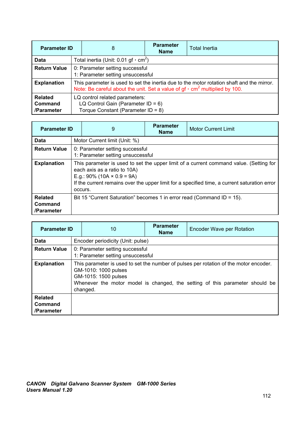 Canon GM-1000 User Manual | Page 112 / 140