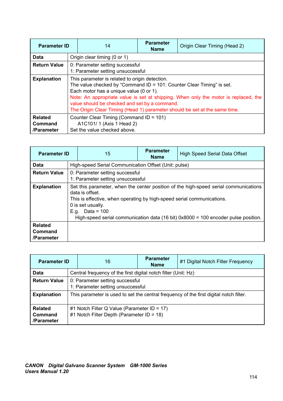 Canon GM-1000 User Manual | Page 114 / 140