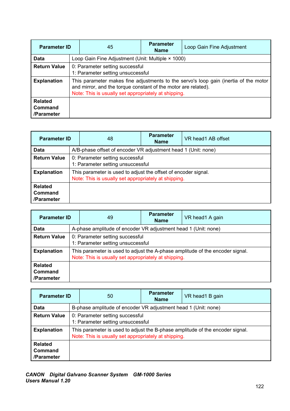 Canon GM-1000 User Manual | Page 122 / 140