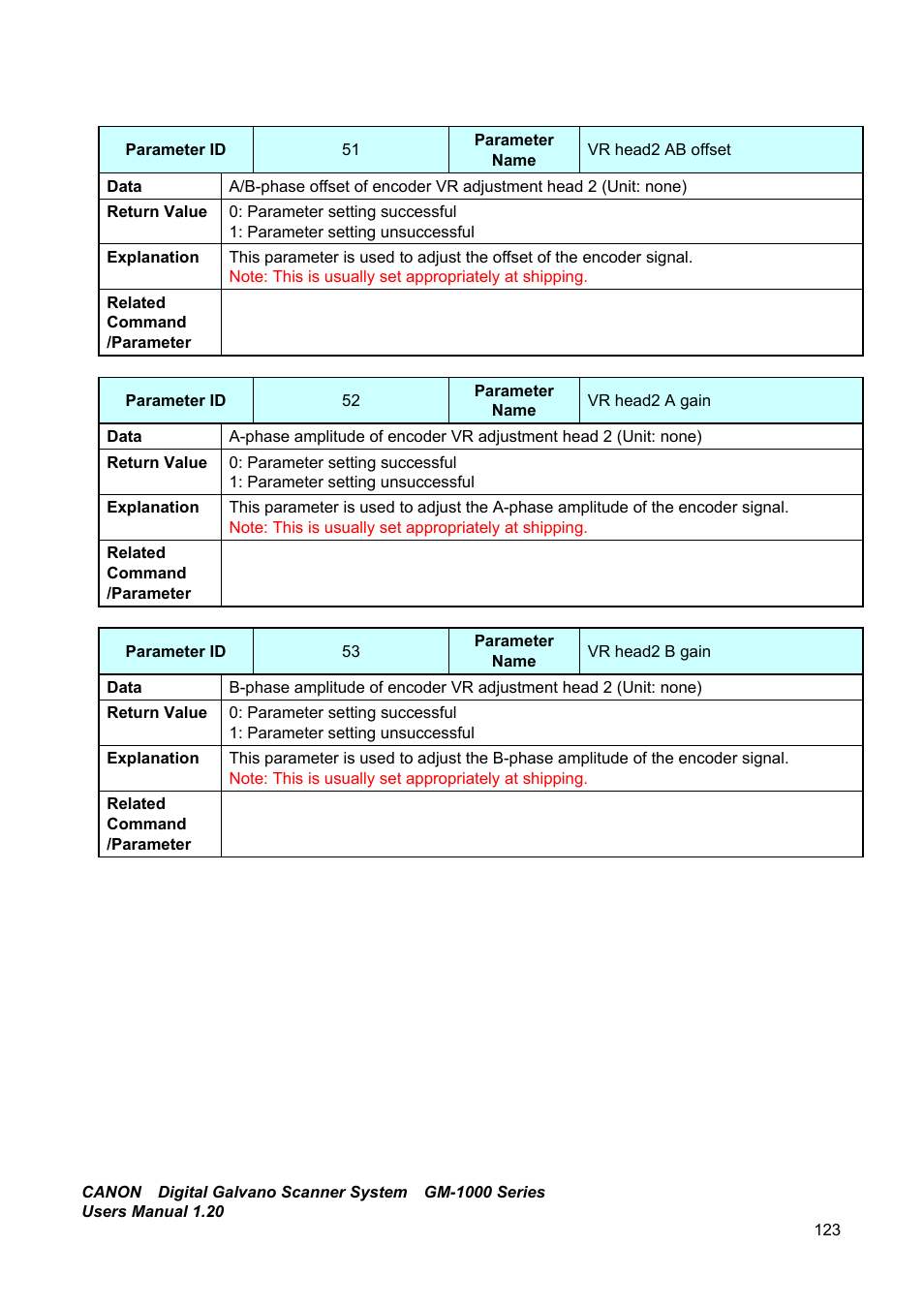 Canon GM-1000 User Manual | Page 123 / 140
