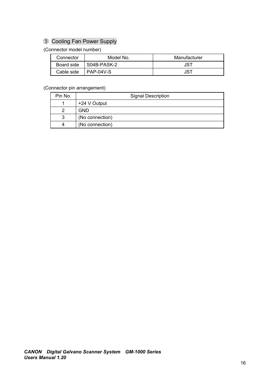 Canon GM-1000 User Manual | Page 16 / 140
