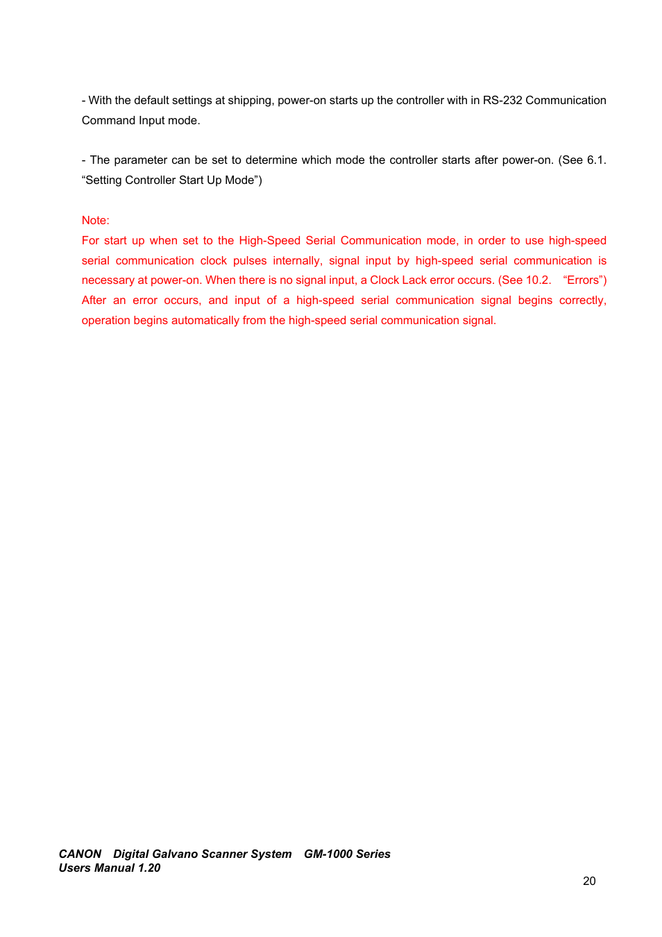 Canon GM-1000 User Manual | Page 20 / 140