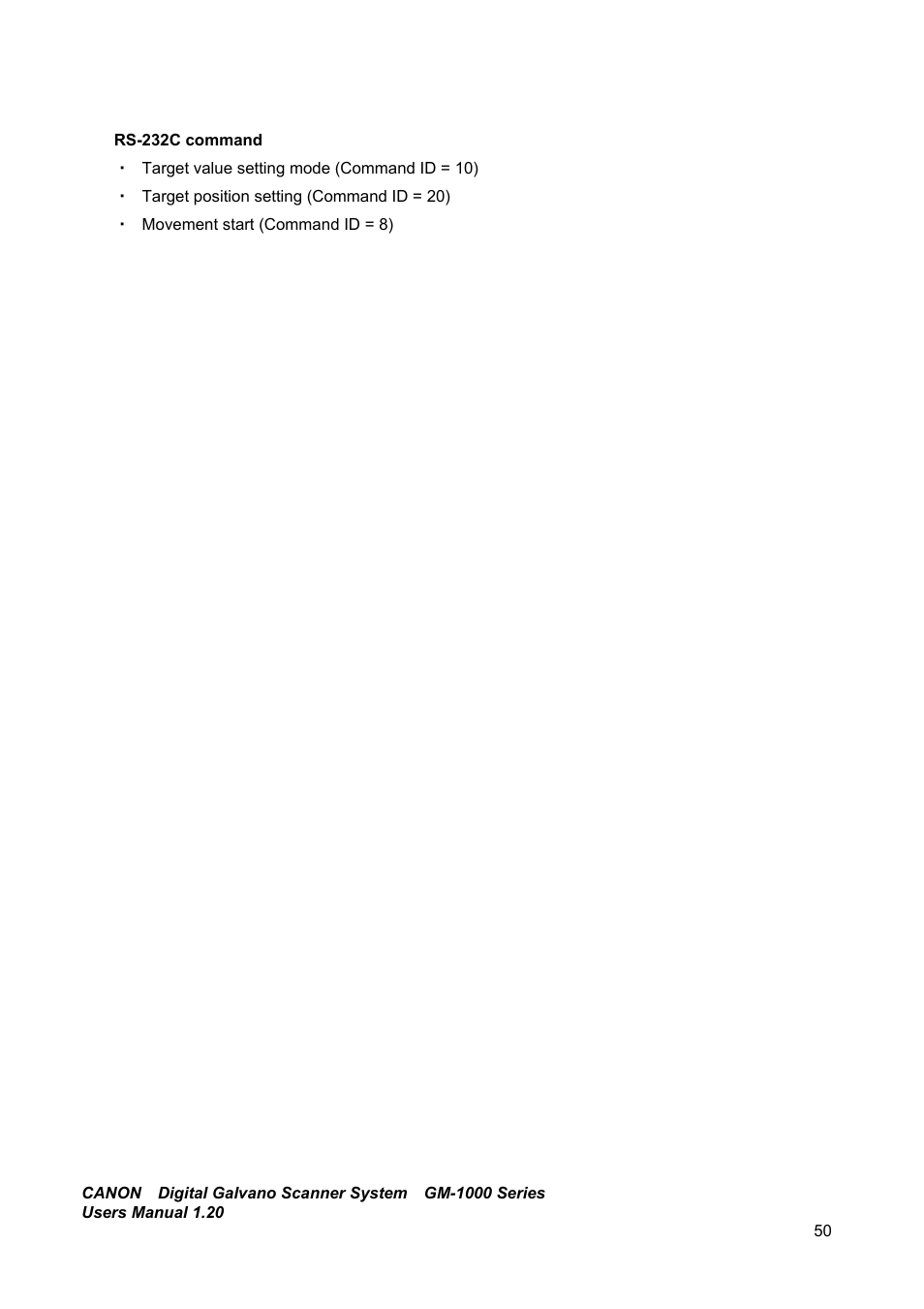 Canon GM-1000 User Manual | Page 50 / 140
