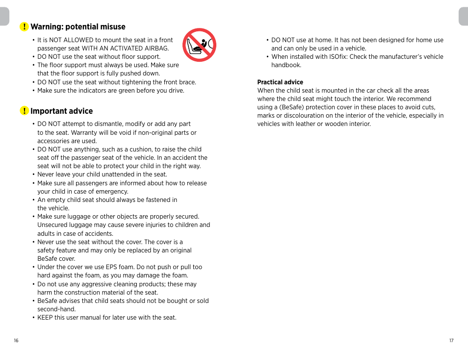 Besafe iZi Kid i-size User Manual | Page 6 / 8