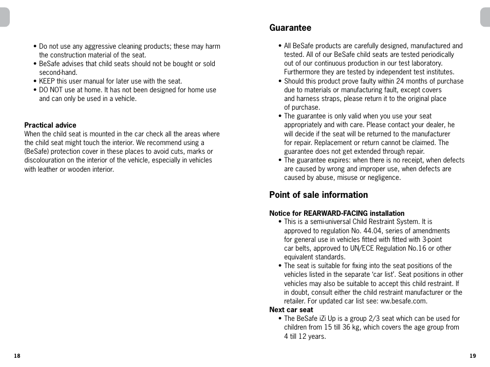 Besafe iZi Plus User Manual | Page 7 / 8