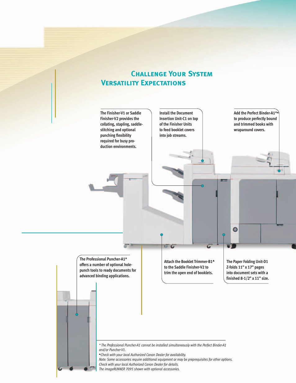 Challenge your system versatility expectations | Canon 7086 User Manual | Page 4 / 14