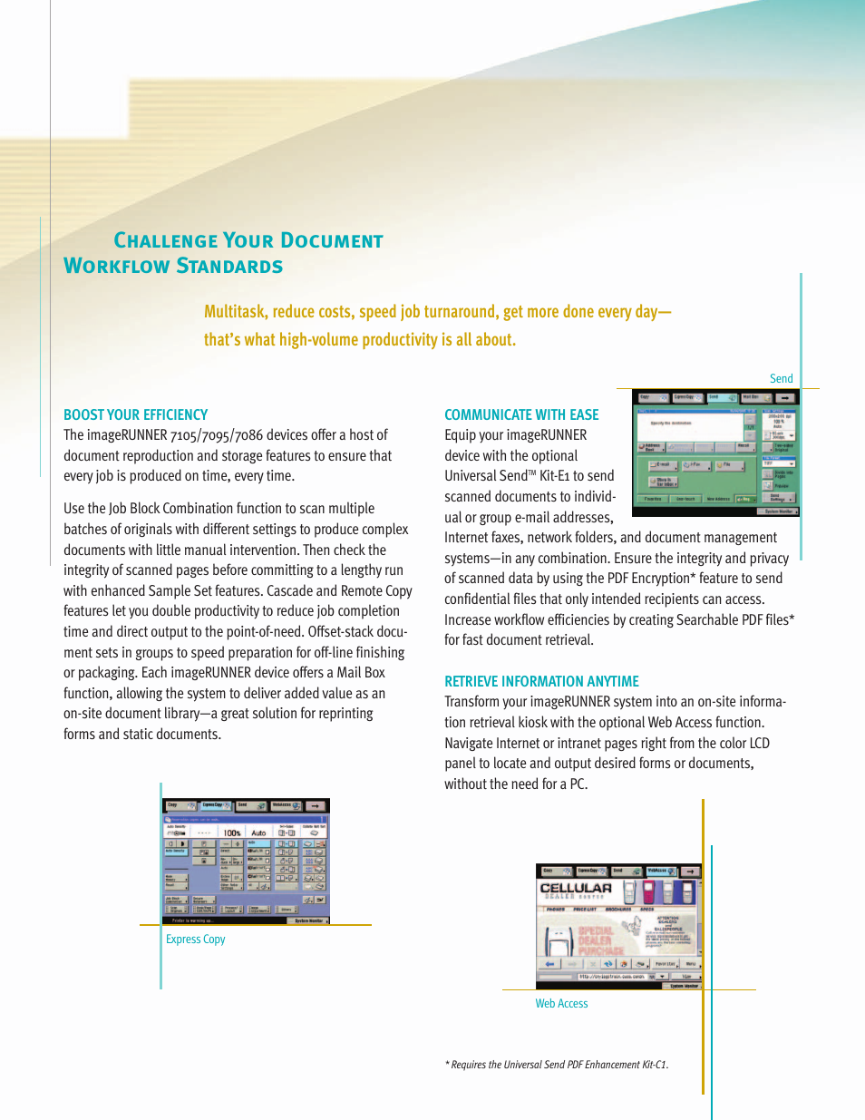 Challenge your document workflow standards | Canon 7086 User Manual | Page 6 / 14