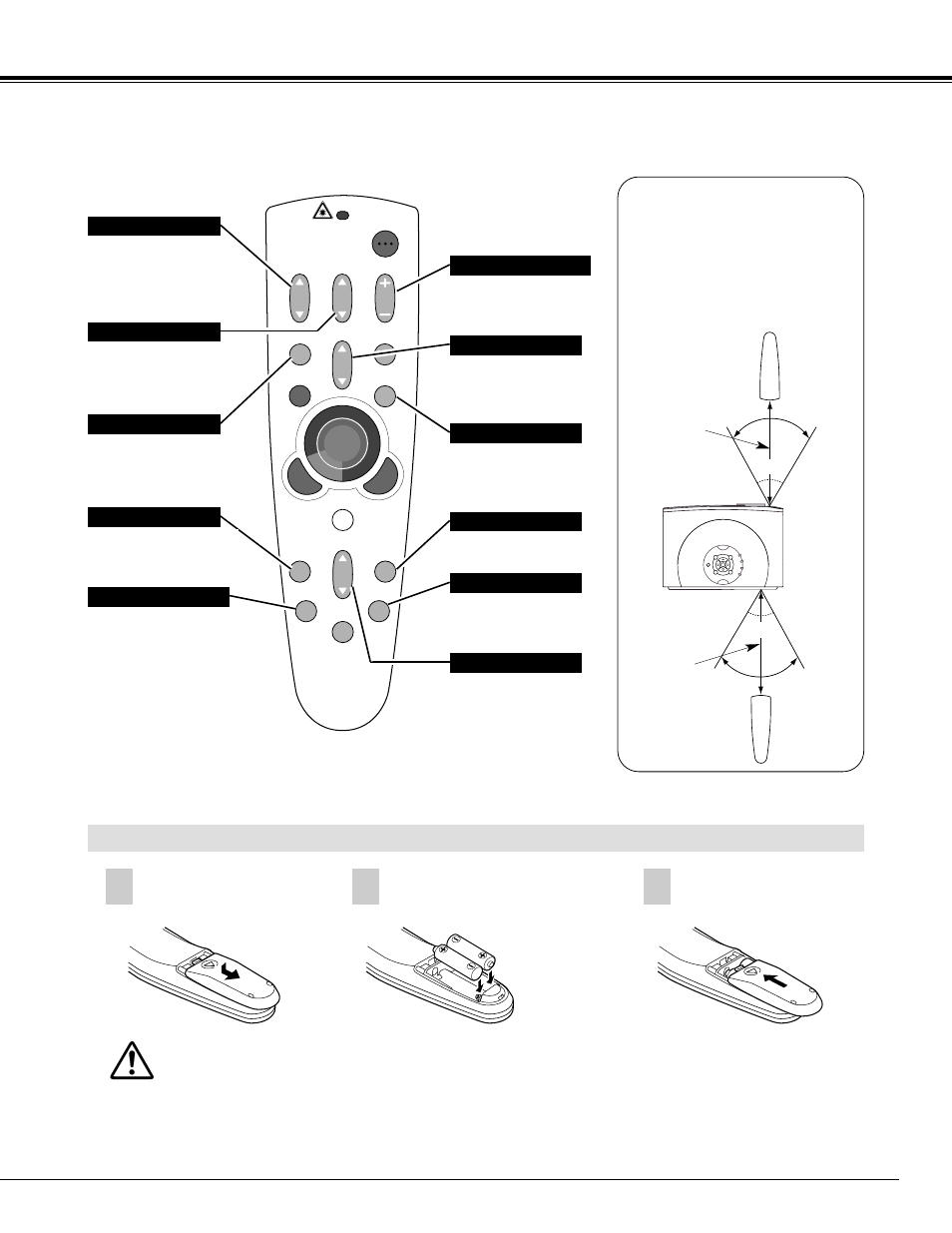 Before operation, Remote control batteries installation | Canon LV-7345 User Manual | Page 15 / 44