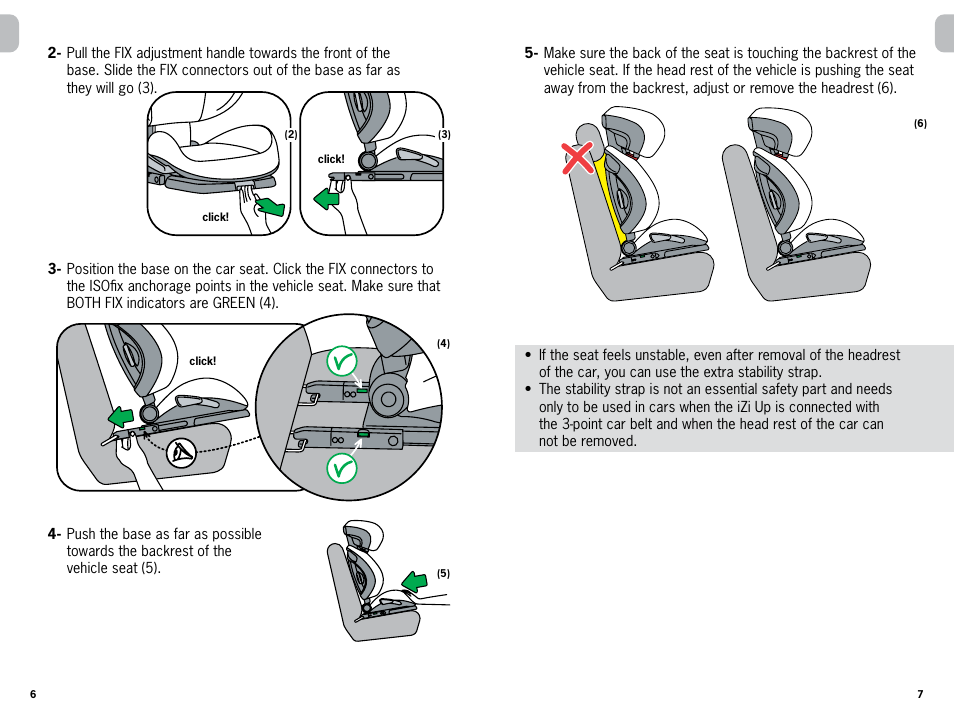 Besafe iZi Up X3 ISOfix User Manual | Page 4 / 9