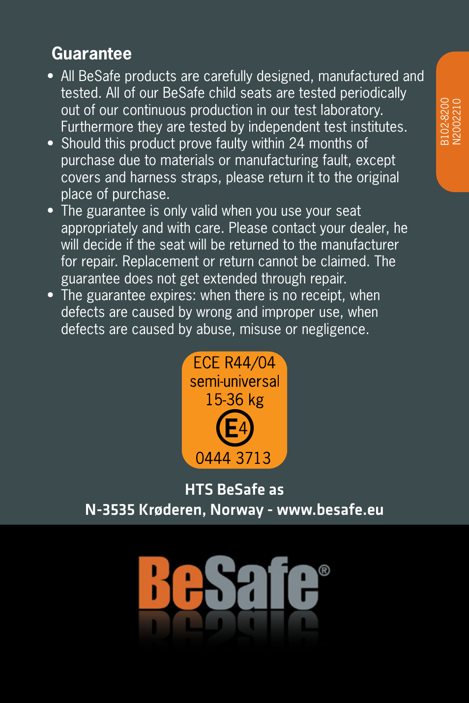 Besafe iZi Up X3 ISOfix User Manual | Page 9 / 9