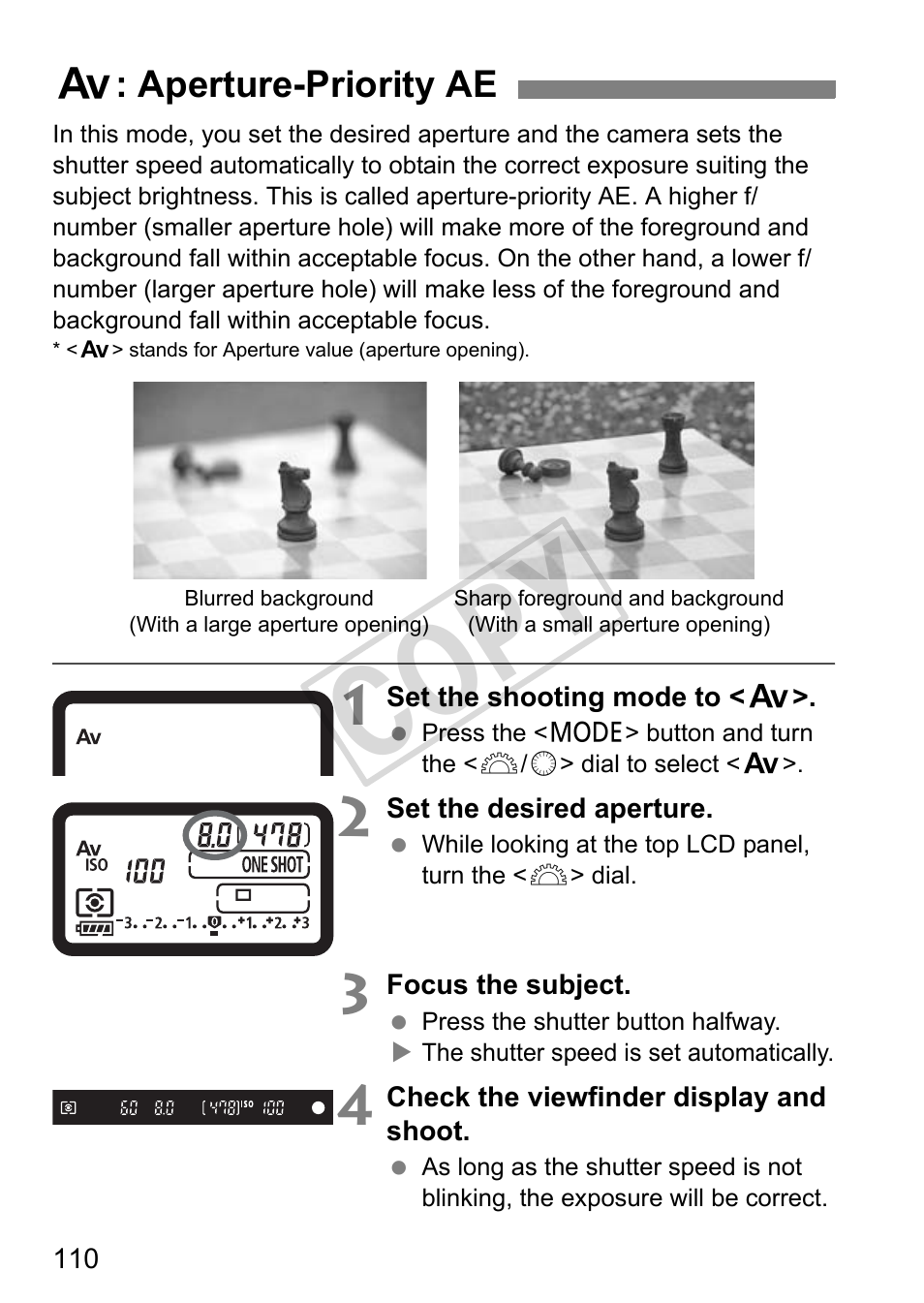 Cop y | Canon EOS 1D User Manual | Page 110 / 276