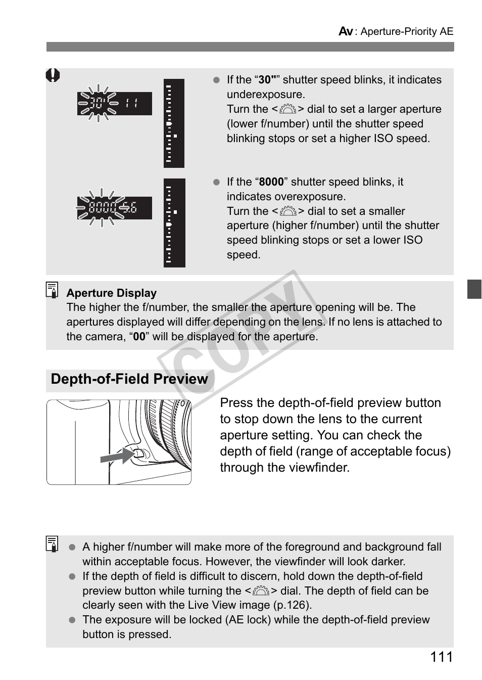 Cop y | Canon EOS 1D User Manual | Page 111 / 276