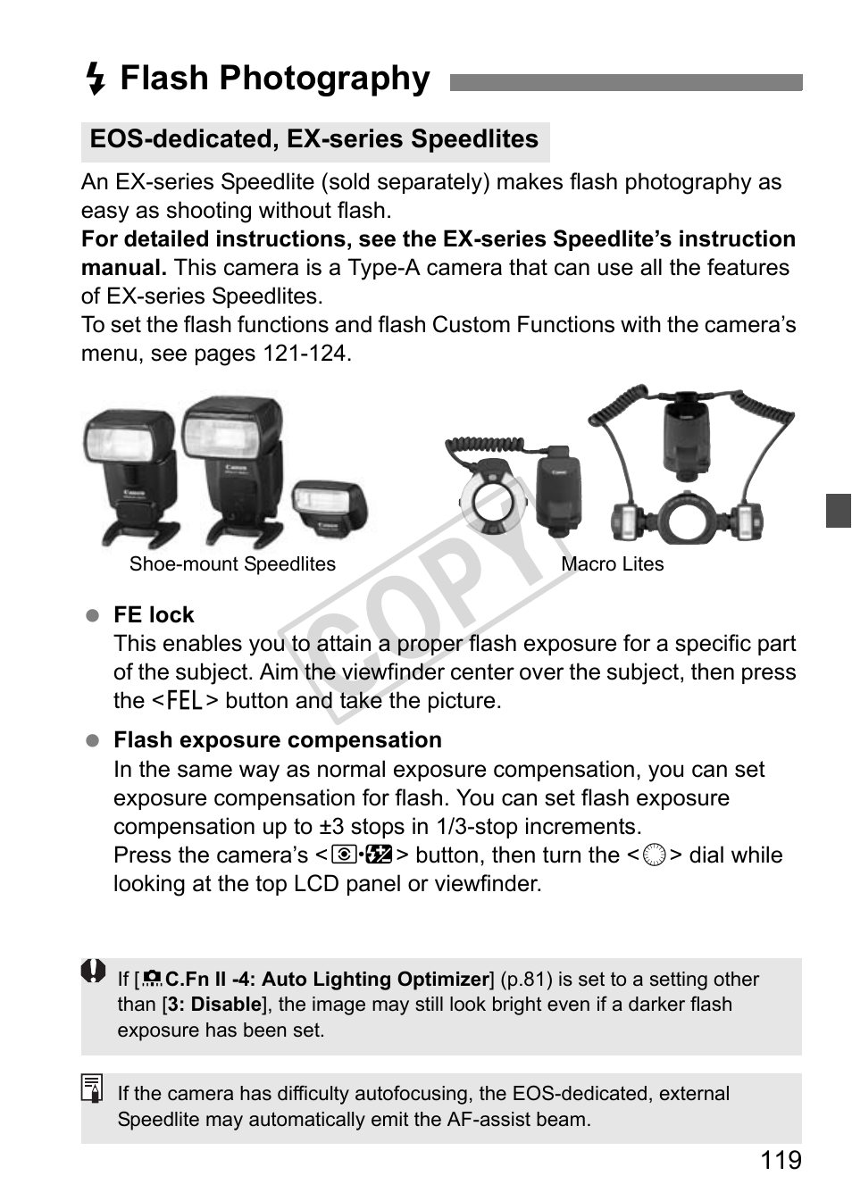 Cop y | Canon EOS 1D User Manual | Page 119 / 276