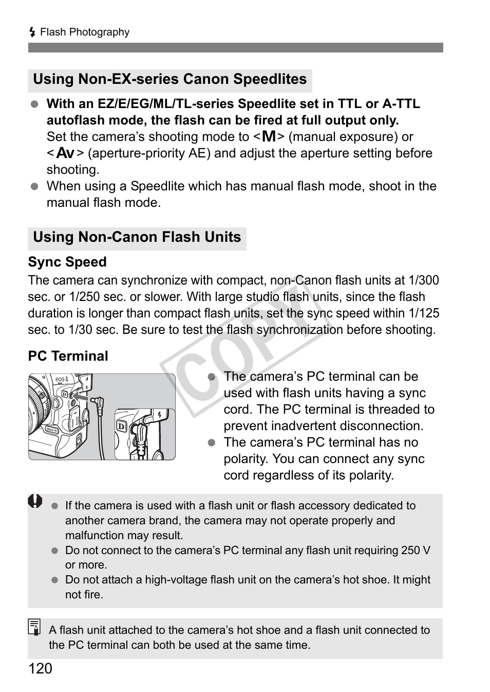 Cop y | Canon EOS 1D User Manual | Page 120 / 276