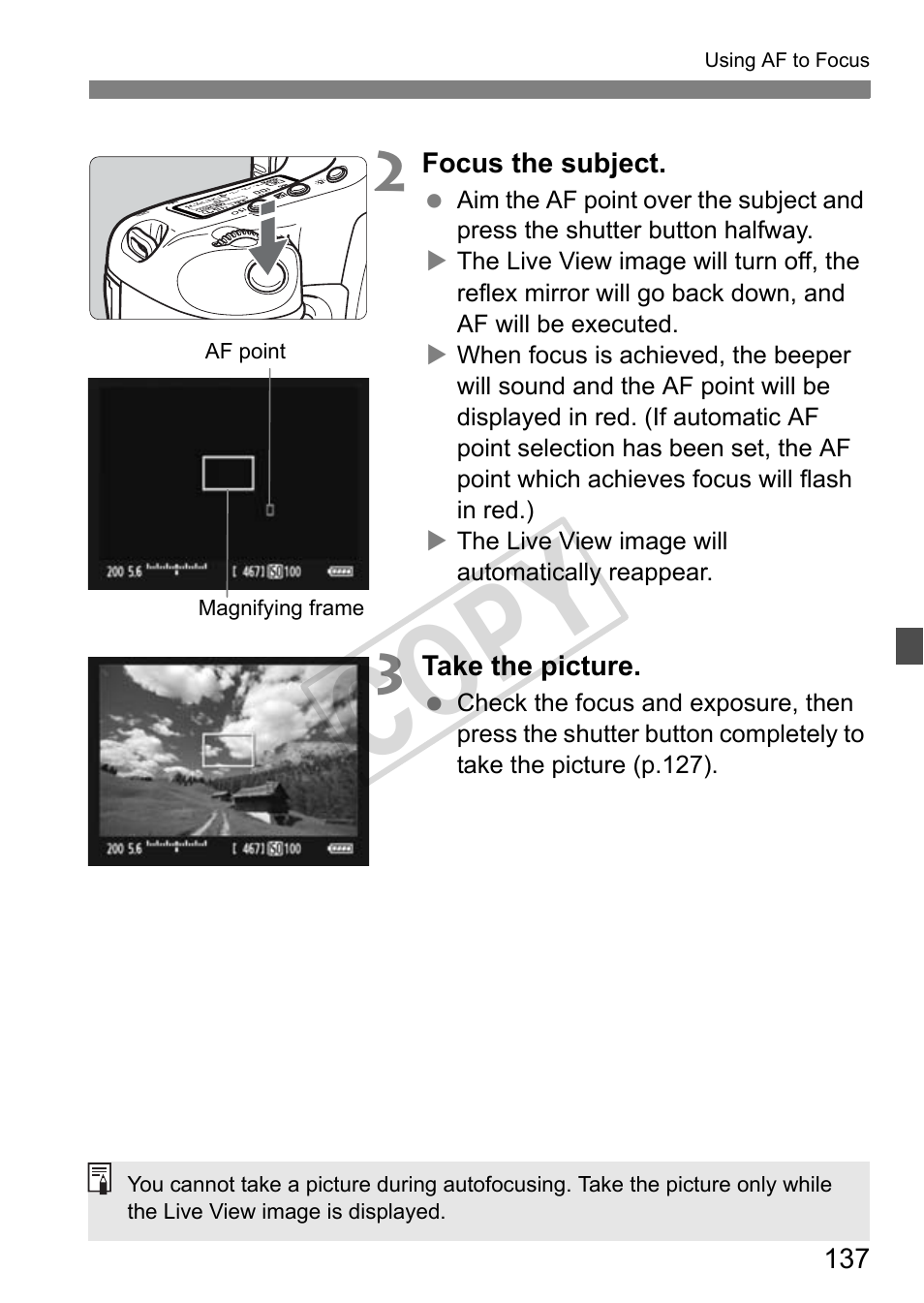 Cop y | Canon EOS 1D User Manual | Page 137 / 276