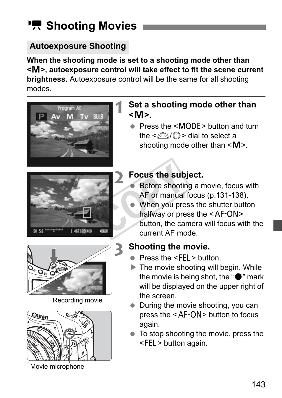 Cop y | Canon EOS 1D User Manual | Page 143 / 276